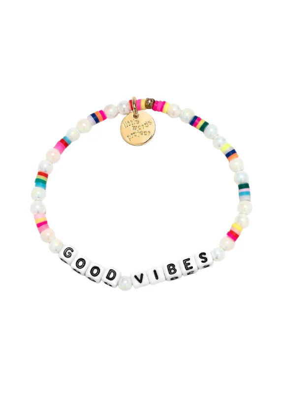 Ladies bracelets European flair-LITTLE WORDS BRACELET - GOOD VIBES