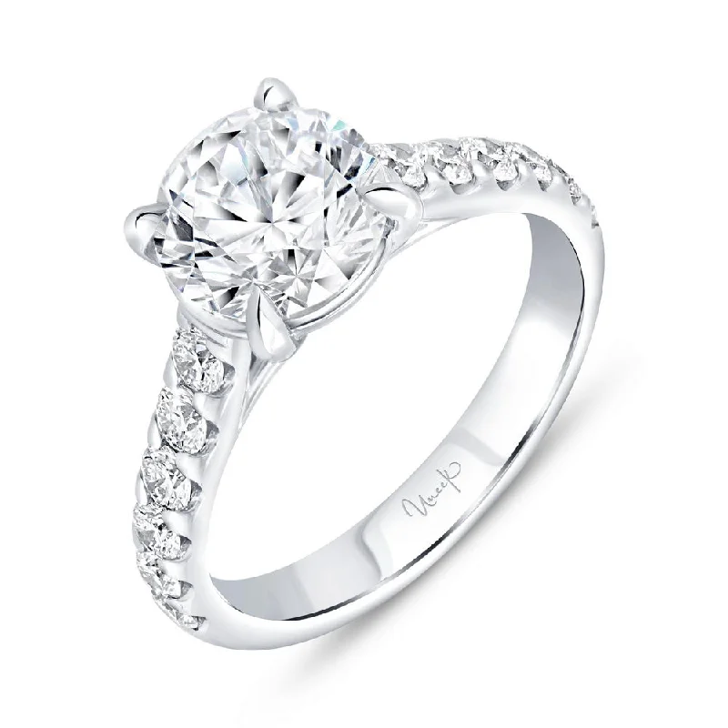 Ladies engagement rings warranty plans-Uneek Timeless Collection Straight Engagement Ring