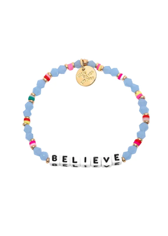 Ladies bracelets girlfriend surprises-LITTLE WORDS BRACELET - BELIEVE