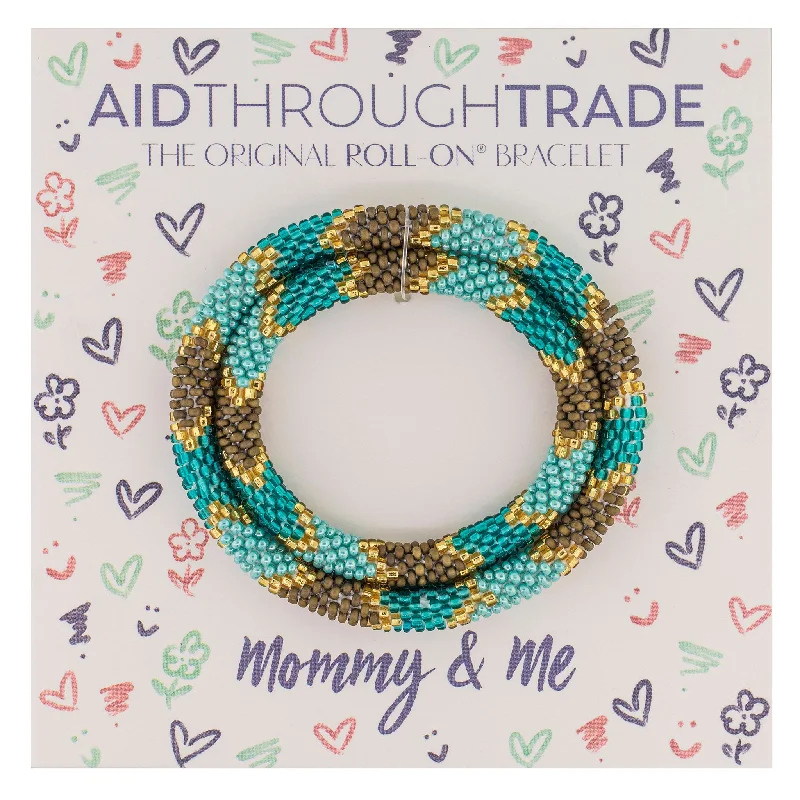 Ladies bracelets charm bracelets-*NEW* Mommy & Me Roll-On® Bracelets <br> Patina