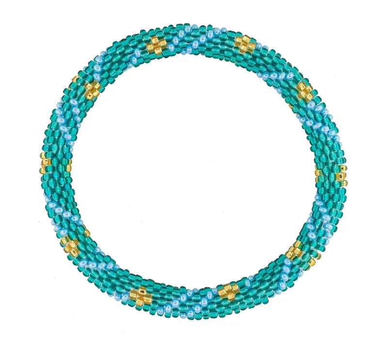 Ladies bracelets sentimental value-8 inch Roll-On® Bracelet <br> Turquoise Jade