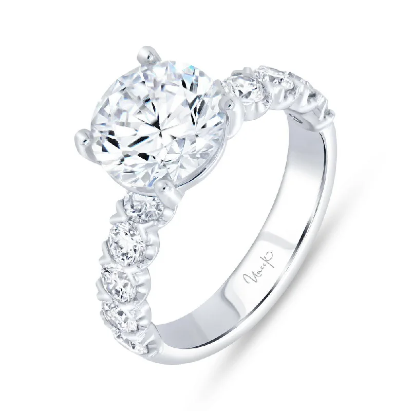 Ladies engagement rings romantic gifts-Uneek Timeless Collection Straight Engagement Ring