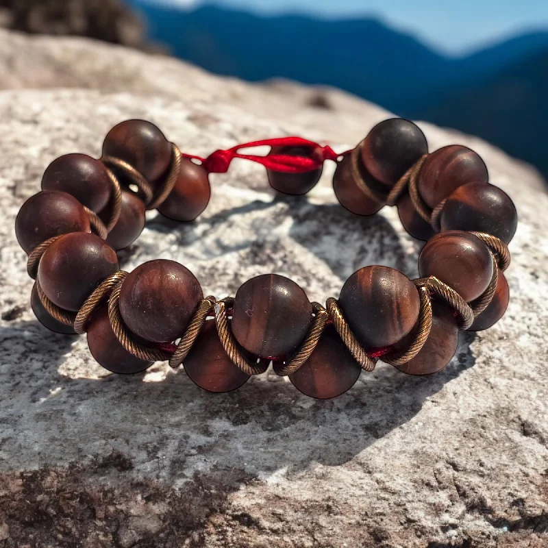 Ladies bracelets girlfriend surprises-The Joe Helix Red Tigers Eye Bracelet