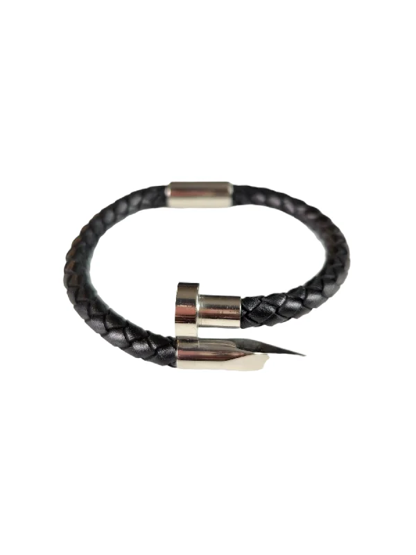 Ladies bracelets stacked styles-The Detrick Leather Bracelet Collection