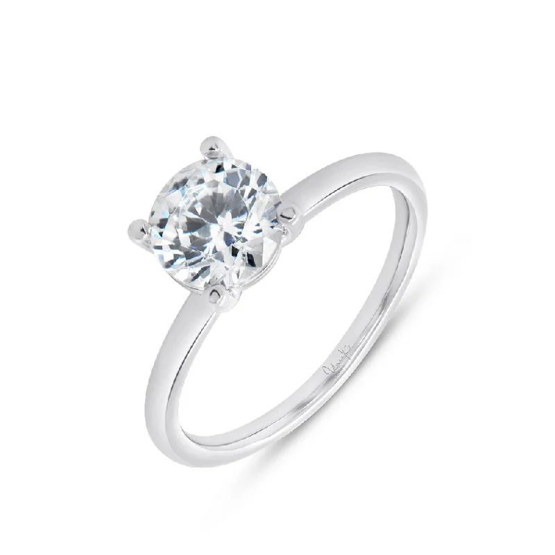 Ladies engagement rings price guide-Uneek Timeless Collection Solitaire Round Engagement Ring