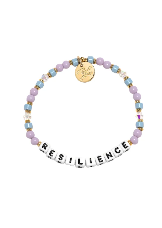 Ladies bracelets ruby gems-LITTLE WORDS BRACELET - RESILIENCE