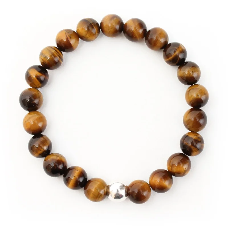 Ladies bracelets daily wear-Tiger's Eye Bracelet for Harmony & Balance