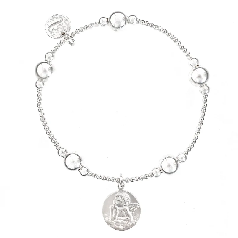 Ladies bracelets thin bands-ANGEL Bali Ball Bracelet