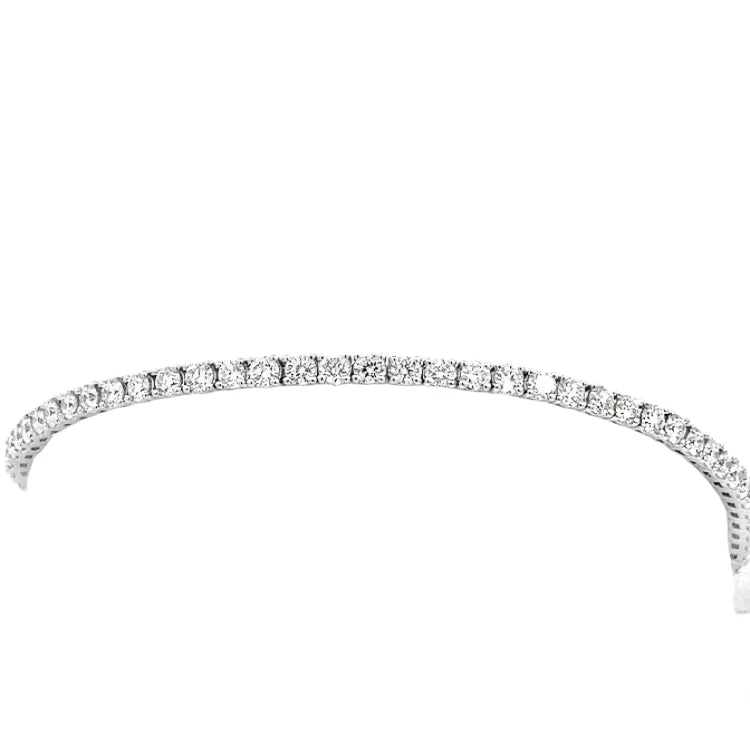 Ladies bracelets thin bands-LAB GROWN ROUND DIAMONDS 3.05ctw TENNIS BRACELET