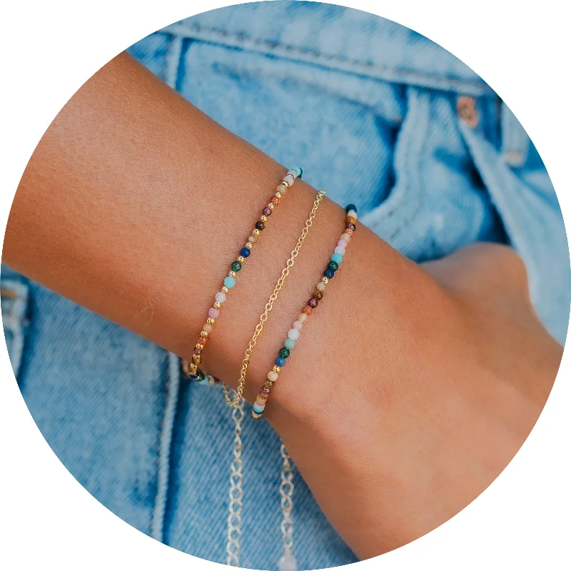 Ladies bracelets care tips-Master Healer 2mm Layered Bracelet Stack