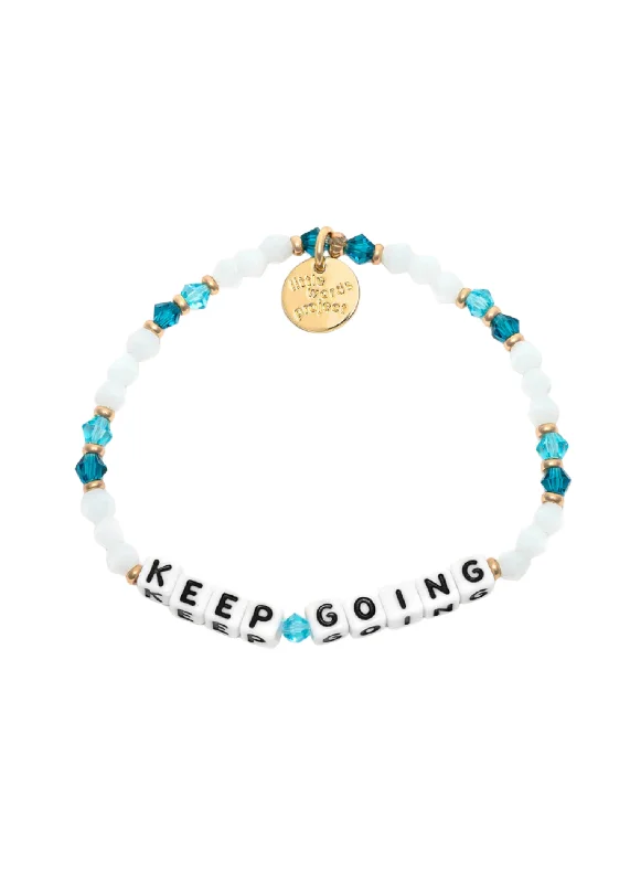 Ladies bracelets proposal gifts-LITTLE WORDS BRACELET - KEEP GOING