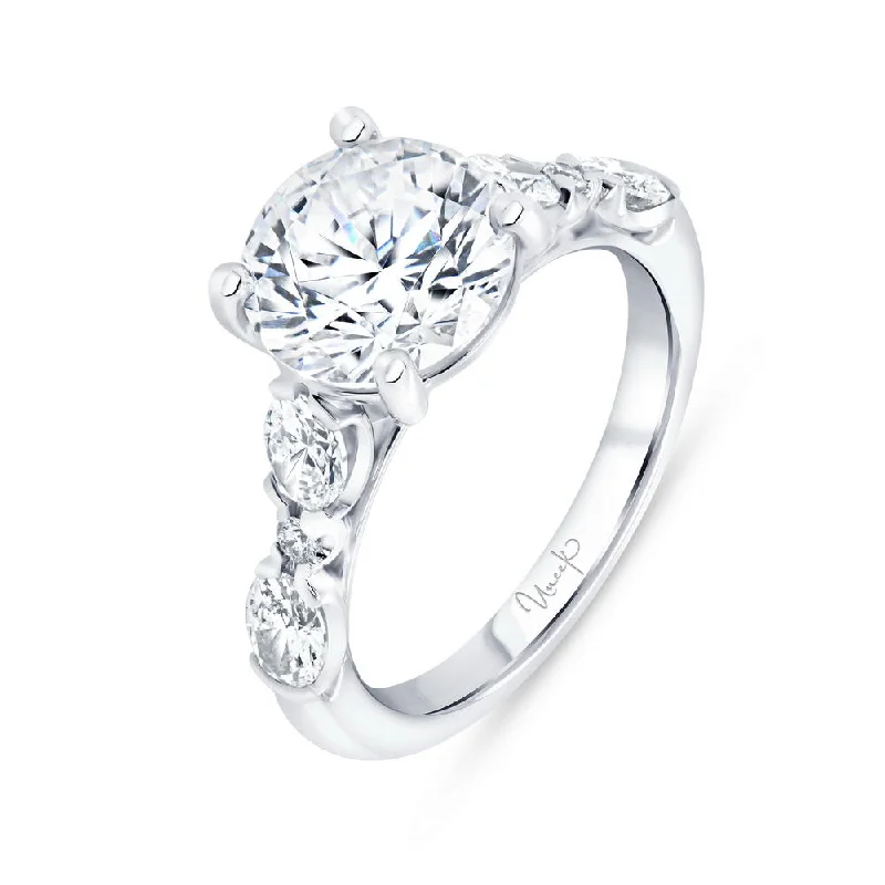 Ladies engagement rings 2025 trends-Uneek Timeless Collection Straight Round Engagement Ring