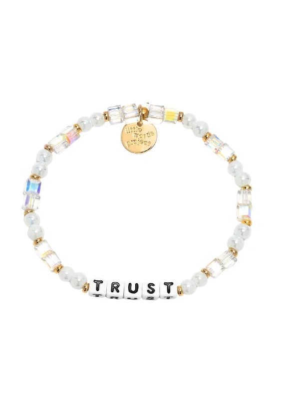 Ladies bracelets luxury brands-LITTLE WORDS BRACELET - TRUST