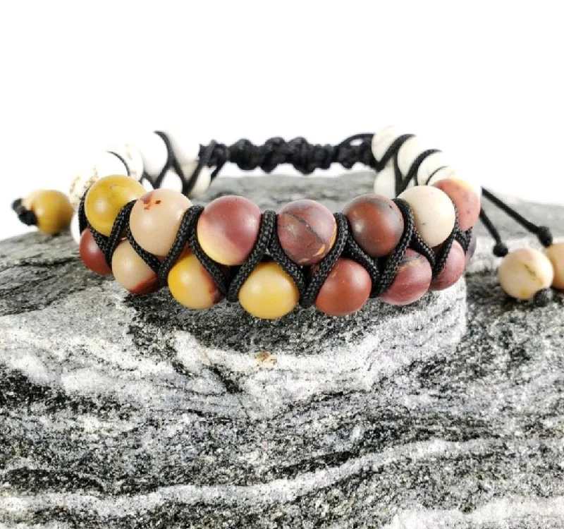 Ladies bracelets lightweight feel-The Jasper Double Row Bracelet