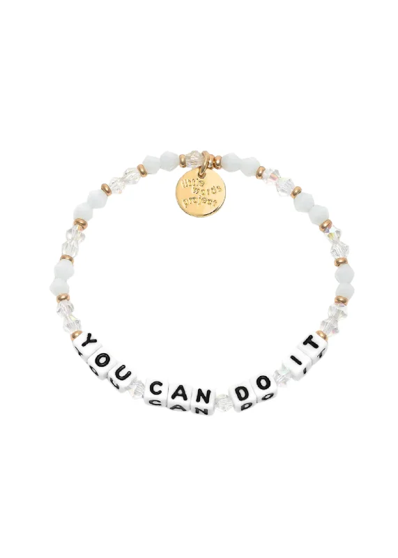 Ladies bracelets creative designs-LITTLE WORDS BRACELET - YOU CAN DO IT