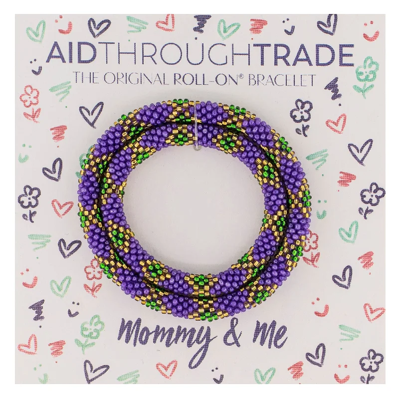 Ladies bracelets latest trends-Mommy & Me Roll-On® Bracelets <br> Mardi Gras