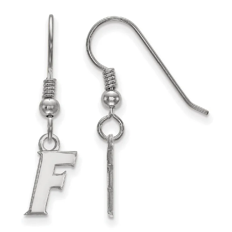 Ladies earrings cute looks-Sterling Silver University of Florida XS (Tiny) Dangle Earrings