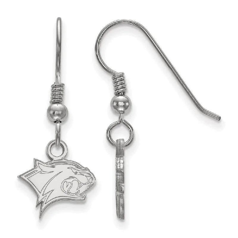 Ladies earrings size guide-Sterling Silver Univ. of New Hampshire XS (Tiny) Dangle Earrings