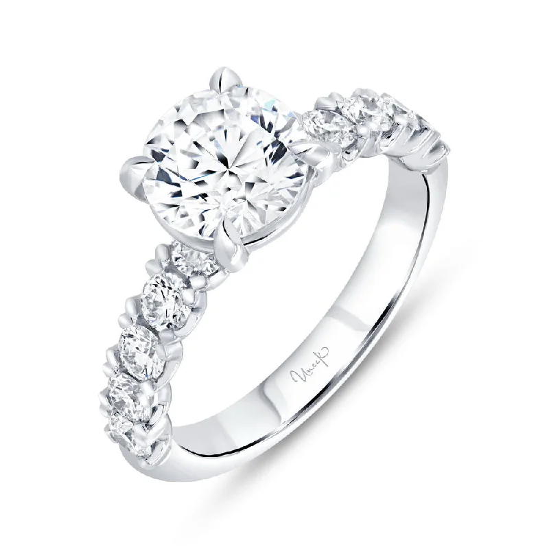 Ladies engagement rings proposal ideas-Uneek Timeless Collection Straight Engagement Ring