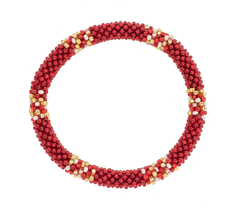 Ladies bracelets heart charms-8 inch Roll-On® Bracelet <br> Scarlet Fever