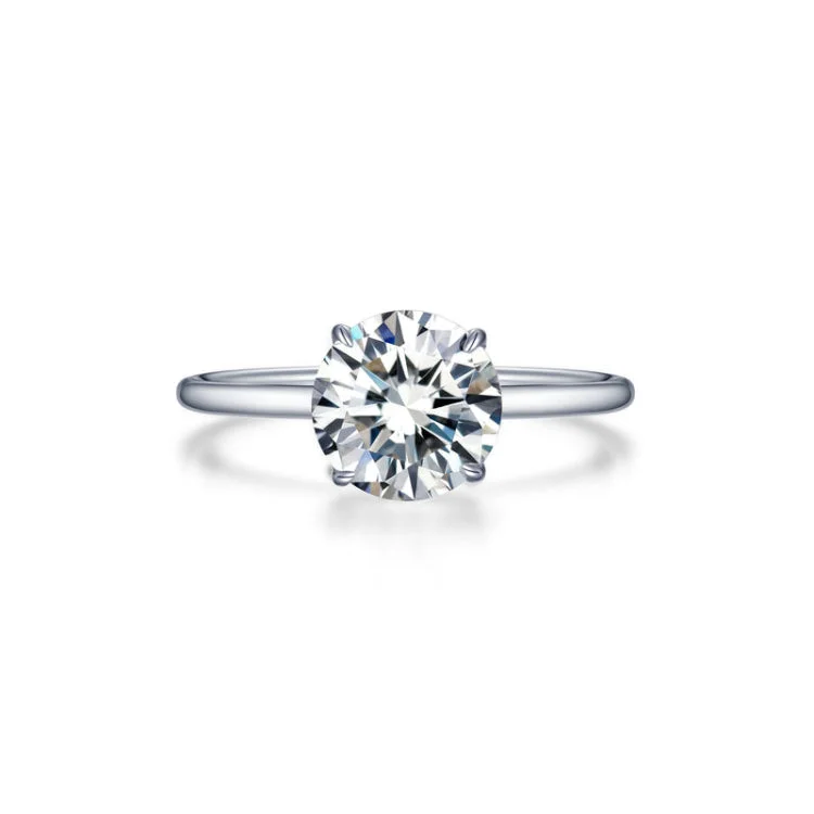 Ladies engagement rings dainty looks-Solitaire Engagement Ring