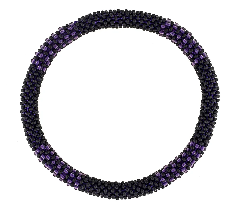 Ladies bracelets minimalist designs-Men's Roll-On® Bracelet <br> Purple and Black