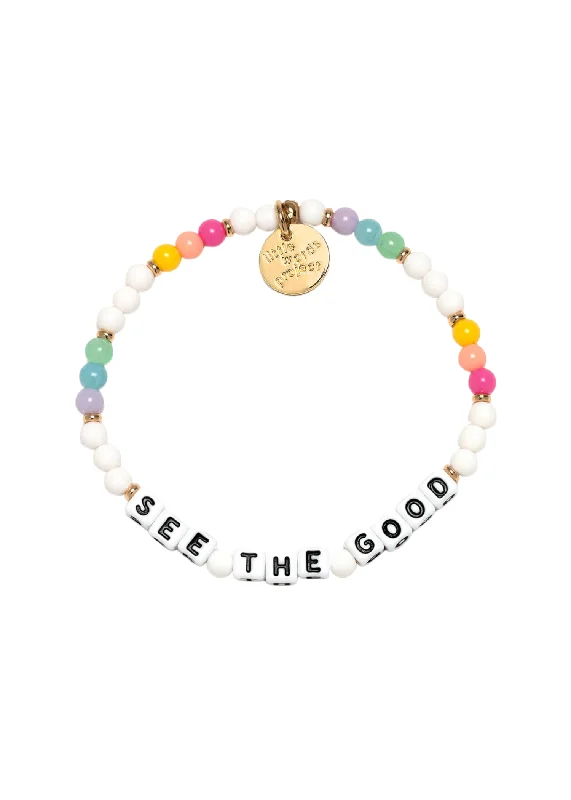 Ladies bracelets custom options-LITTLE WORDS BRACELET - SEE THE GOOD