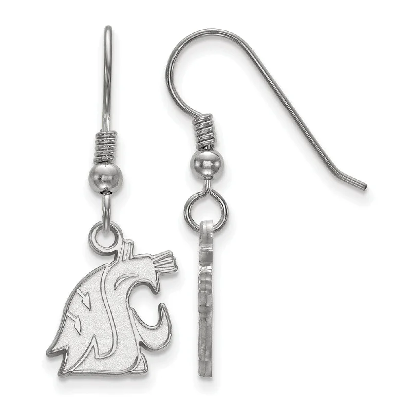 Ladies earrings affordable picks-Sterling Silver Washington State Small Dangle Earrings