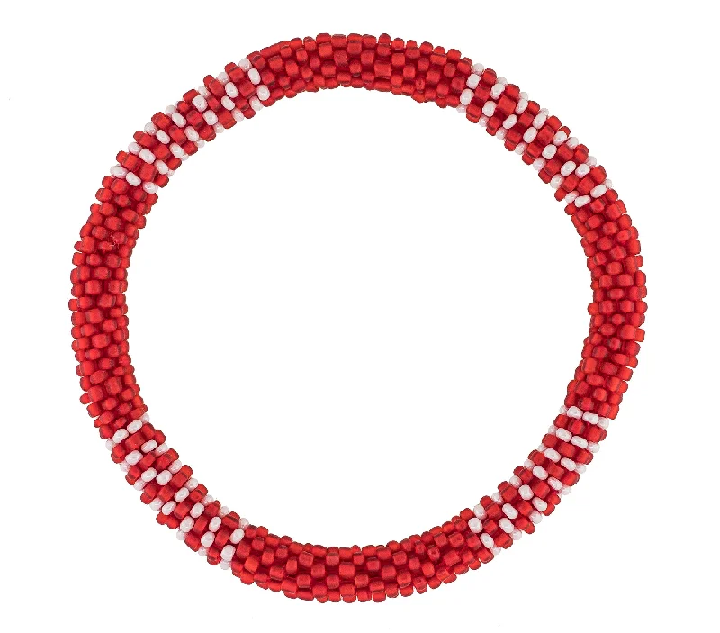 Ladies bracelets gold styles-Men's Roll-On® Bracelet <br> Red and White