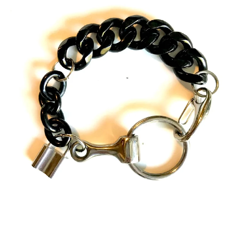 Ladies bracelets holiday gifts-DALE BIT BRACELET Black - AtelierCG™