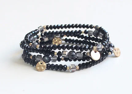 Ladies bracelets engagement gifts-Meghan Browne Haddie Bracelet - Black