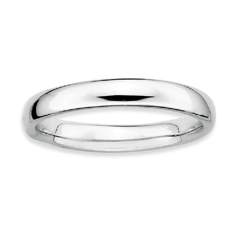 Ladies ring animal themes-3.25mm Sterling Silver Stackable Polished Band