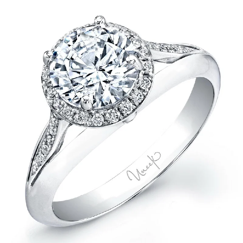 Ladies engagement rings worldwide trends-Uneek Signature Collection Halo Engagement Ring