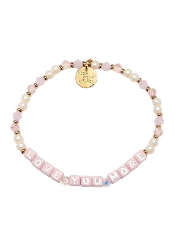 Ladies bracelets rose gold-LITTLE WORDS BRACELET - LOVE YOU MORE