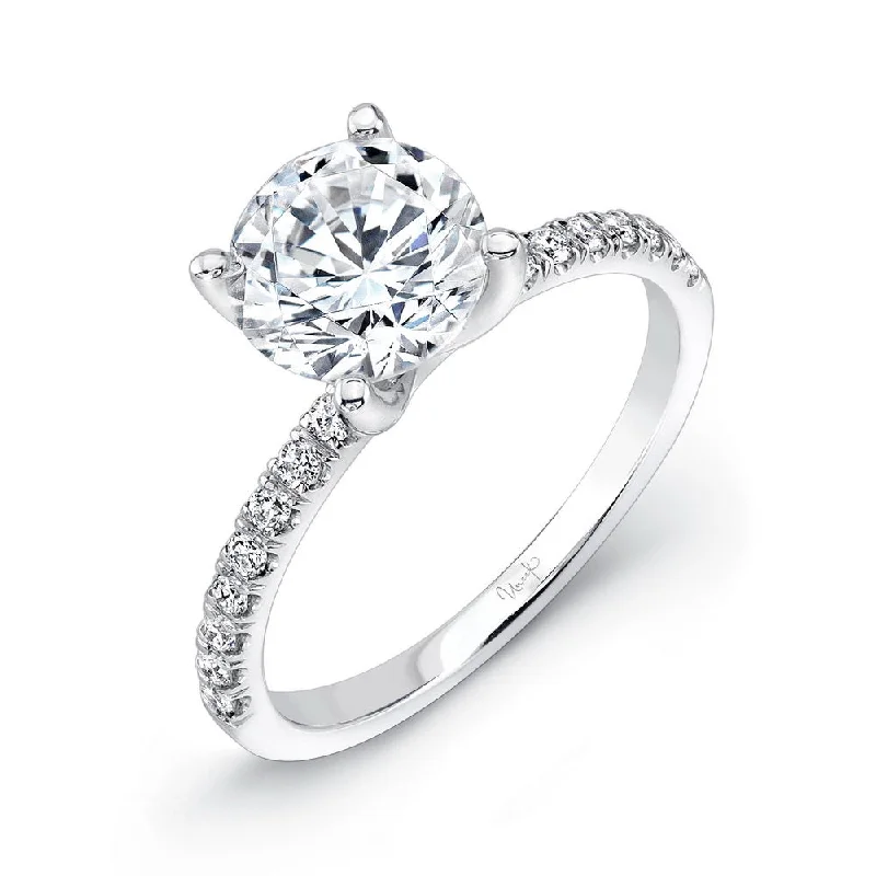 Ladies engagement rings sale events-Uneek Best of the Best Collection Straight Round Engagement Ring