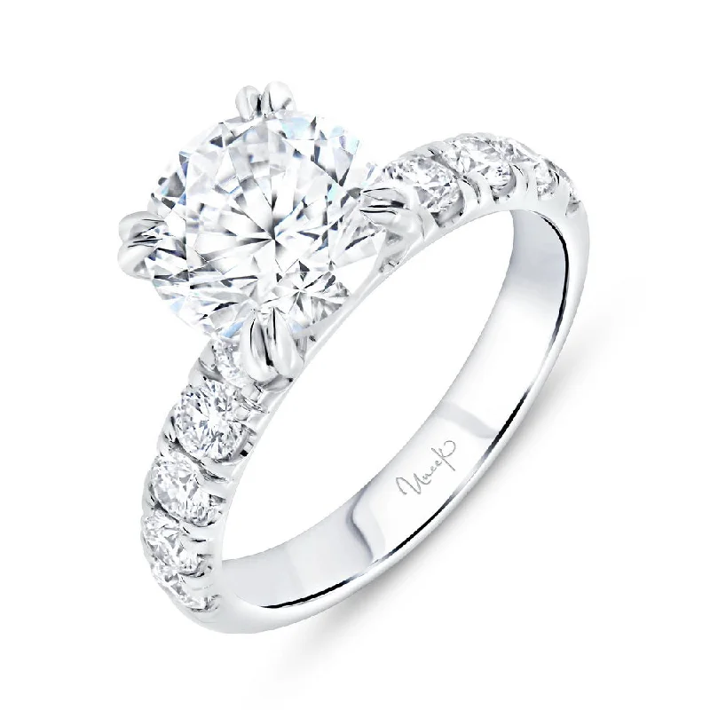 Ladies engagement rings dream styles-Uneek Timeless Collection Straight Engagement Ring