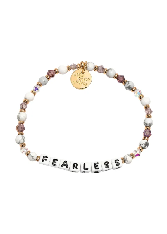 Ladies bracelets gift ideas-LITTLE WORDS BRACELET - FEARLESS