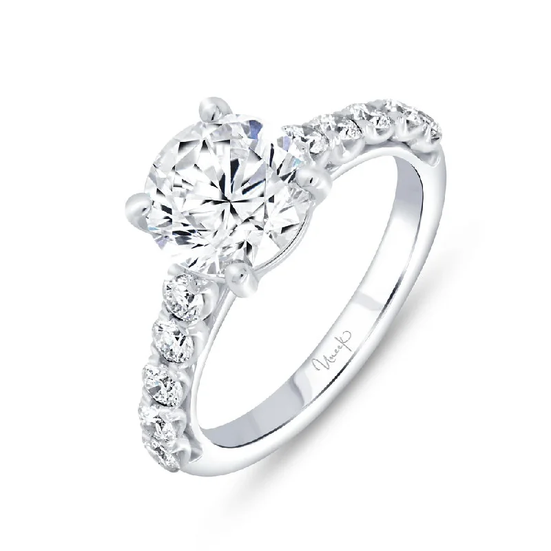 Ladies engagement rings marquise designs-Uneek Timeless Collection Straight Engagement Ring