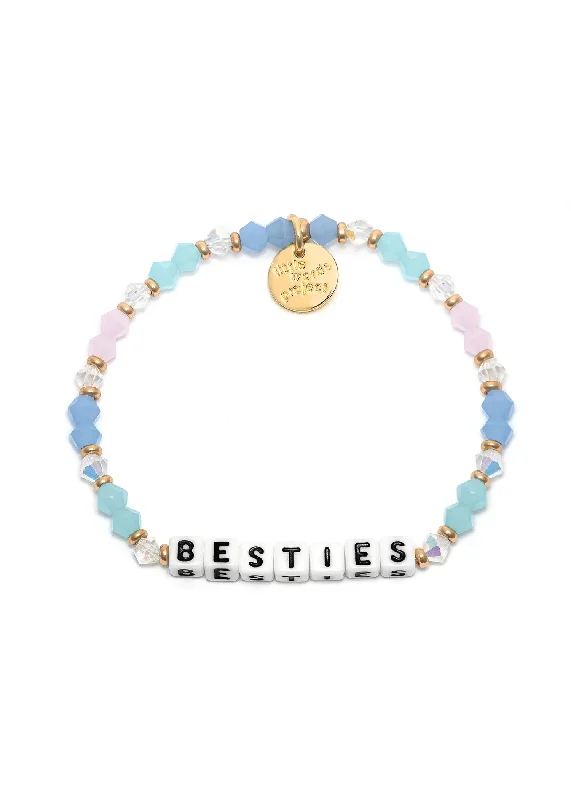 Ladies bracelets modern looks-LITTLE WORDS BRACELET - BESTIES