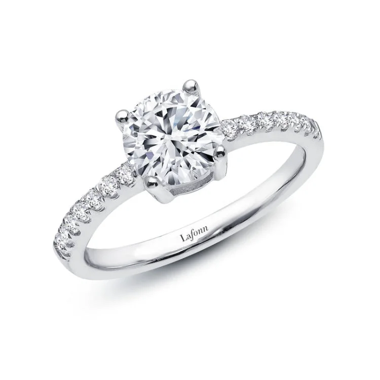 Ladies engagement rings engraved details-1.54 CTW Solitaire Engagement Ring