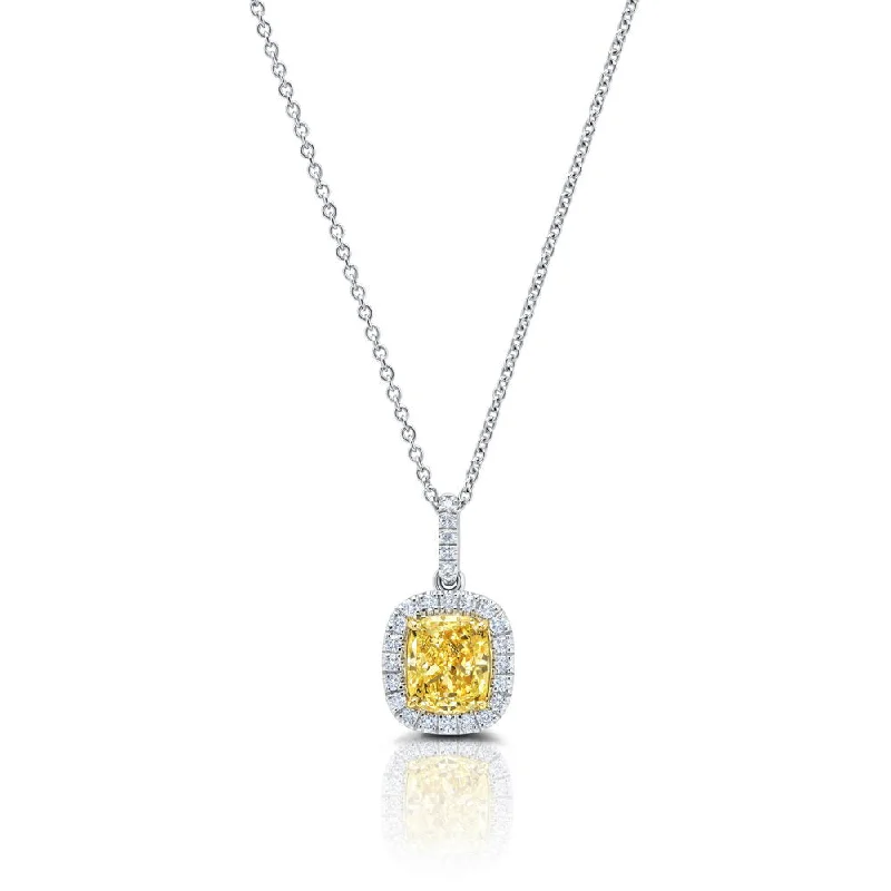 Ladies engagement rings marquise designs-Uneek Natureal Collection Halo Engagement Pendant