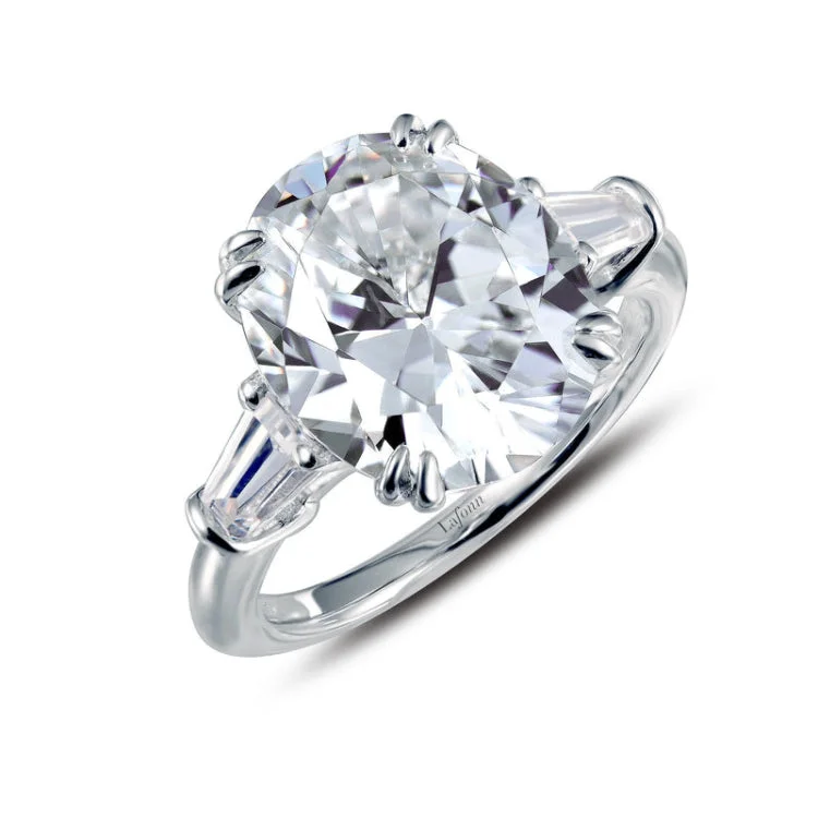 Ladies engagement rings fashion picks-Classic Three-Stone Engagement Ring