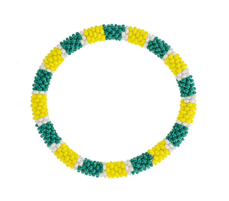 Ladies bracelets daily wear-Game Day Roll-On® Bracelet <br> Yellow & Green