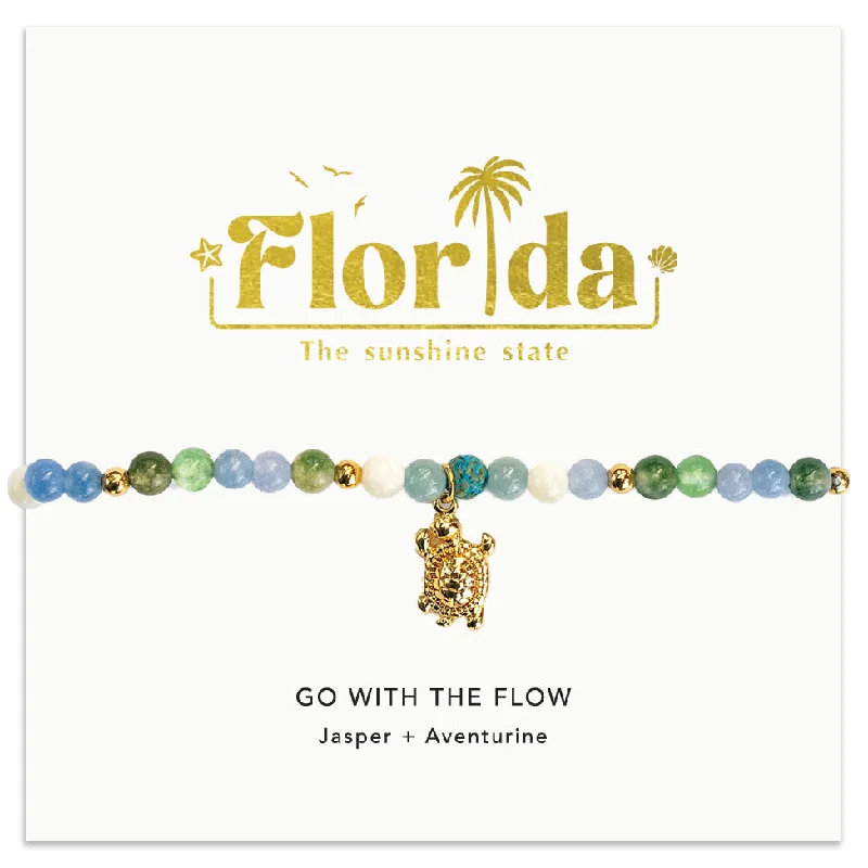 Ladies bracelets diamond accents-Florida Go With The Flow Bracelet