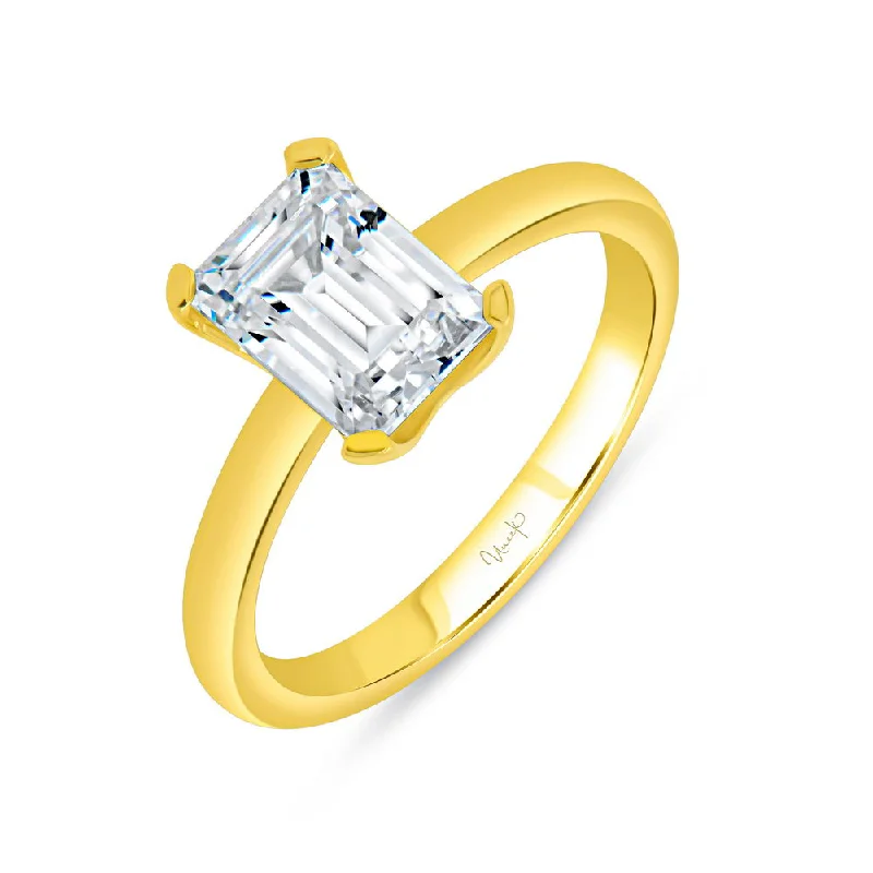 Ladies engagement rings global brands-Uneek Alexandria Collection Solitaire Engagement Ring